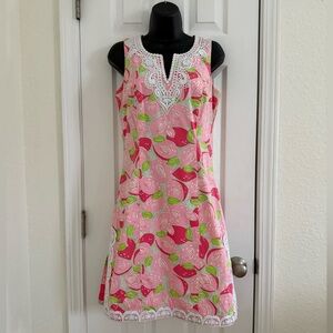 Lilly Pulitzer Vintage Mango Momma Sleeveless Dress Pink Size 4